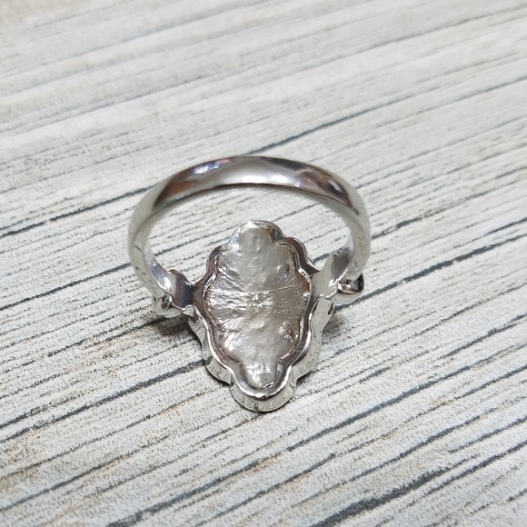 Navy blue and crystal ring - Picture 5 of 5